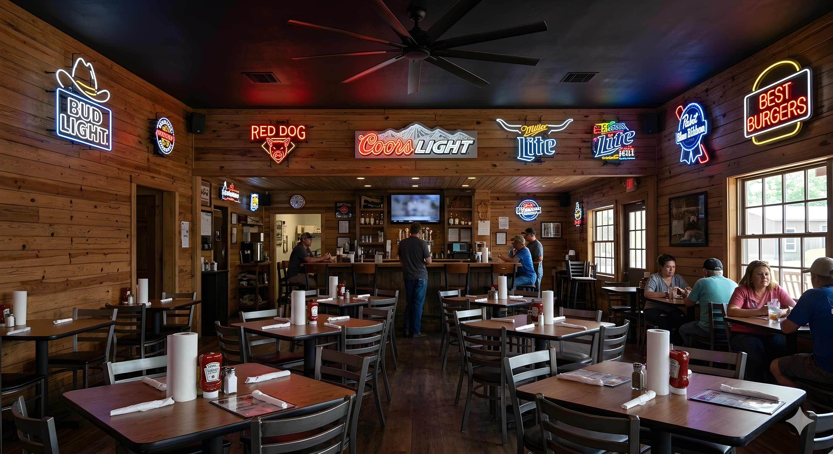 Inside Koppe Bridge Bar and Grill
